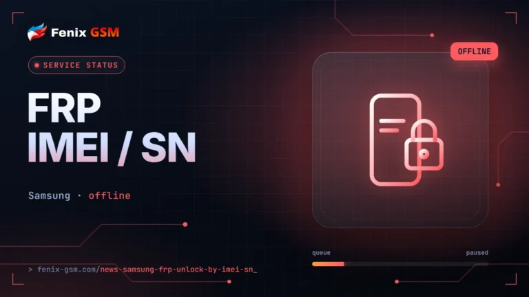 📱 Samsung FRP unlock by IMEI / SN is not working!