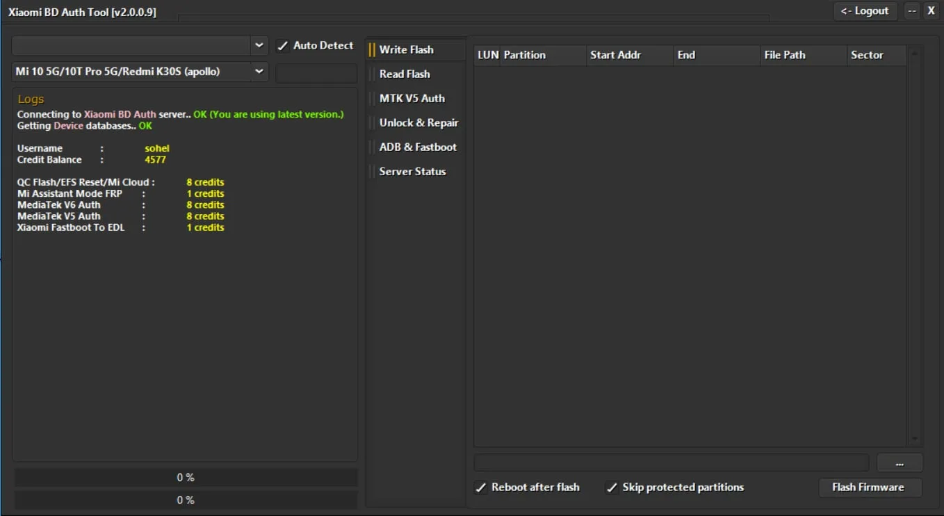 XIAOMI BD AUTH TOOL XIAOMI BD AUTH TOOL