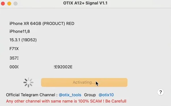 OTIX TOOLS - Bypass iCloud iPhone / iPad OTIX TOOLS - Bypass iCloud iPhone / iPad