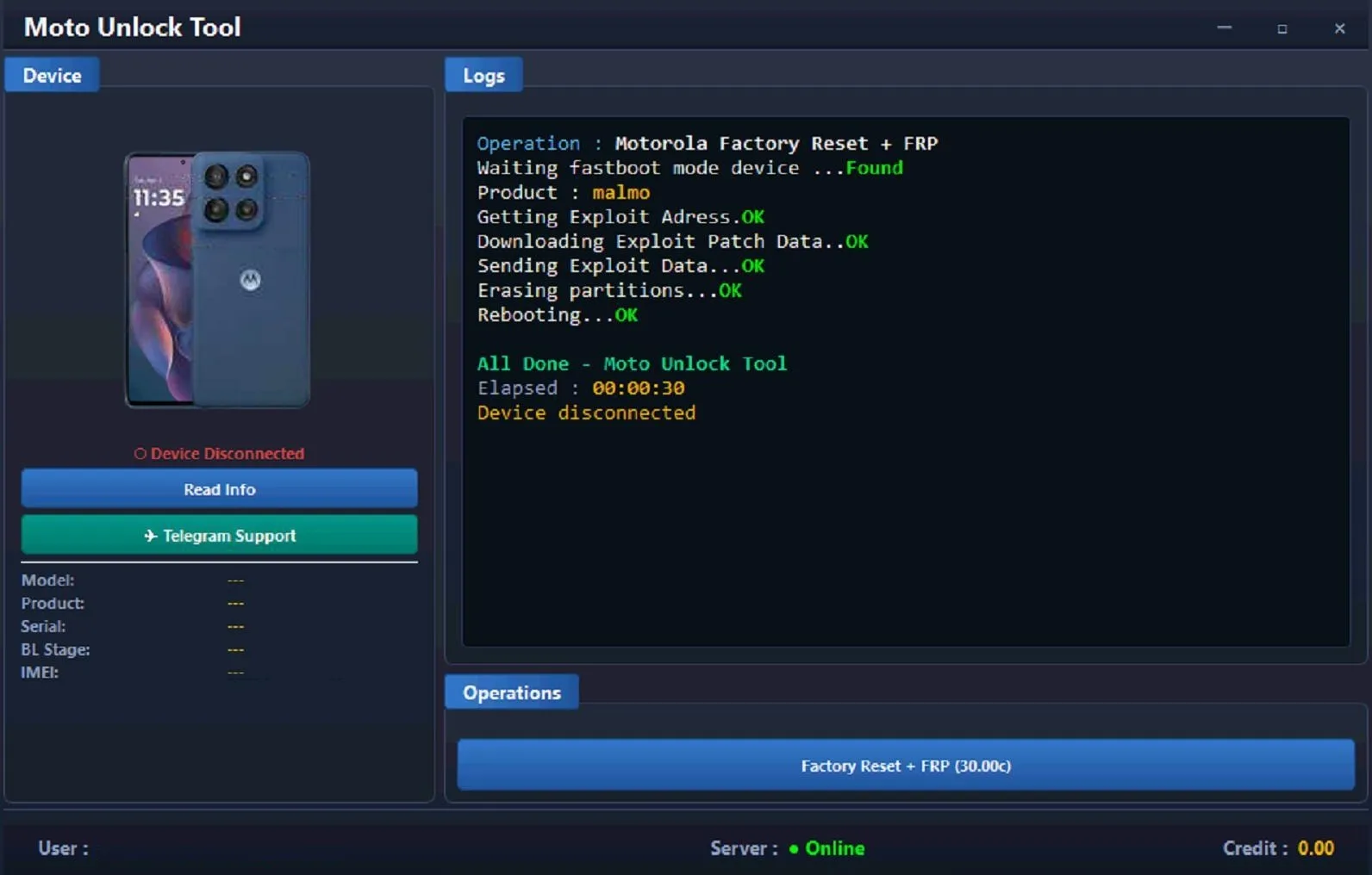 MOTOUNLOCKTOOL (MUT) MOTOUNLOCKTOOL (MUT)