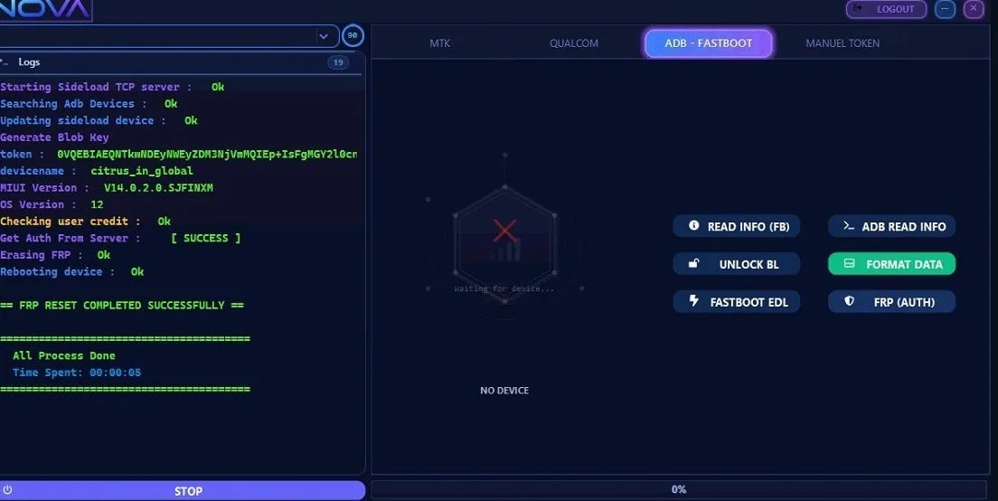NOVA AUTH TOOL NOVA AUTH TOOL