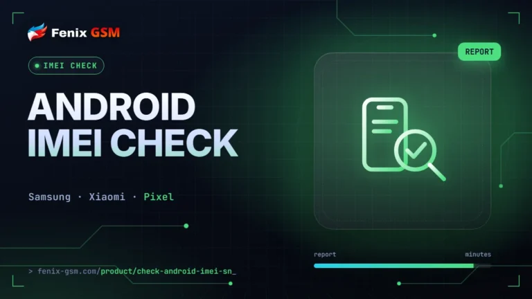 🔎 Android check by IMEI / SN