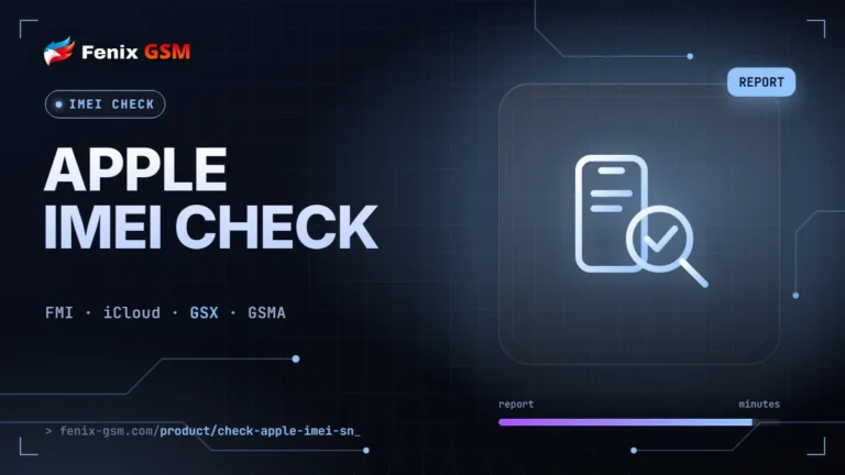 🔍 Apple check by IMEI / SN: iCloud, SIM-Lock, GSX
