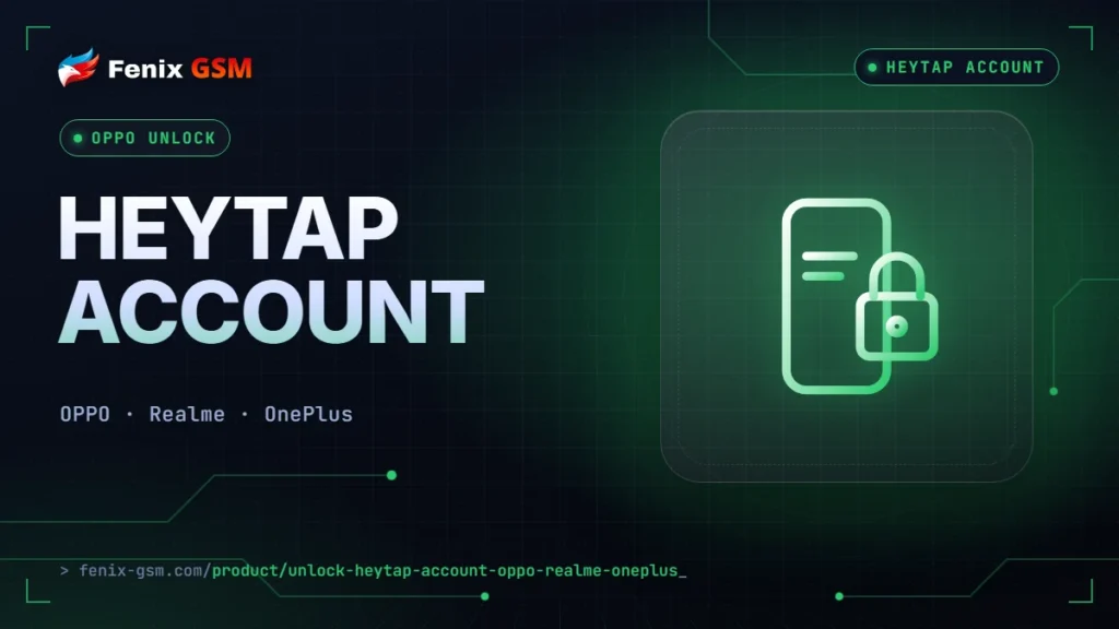 🔓 Разблокировка HeyTap Account: OPPO, Realme, OnePlus